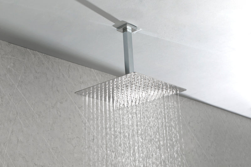 Supfirm 12" Rain Shower Head Systems Wall Mounted Shower