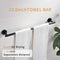 Supfirm 4-Pieces Matte Black Bathroom Accessories Set, Stainless Steel Bathroom Hardware Set, Bath Towel Bar Set, Towel Racks for Bathroom Wall Mounted.