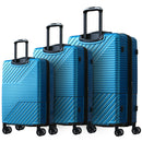 Supfirm Hardshell Luggage Sets 3 Piece double spinner 8 wheels Suitcase with TSA Lock Lightweight 20''24''28''