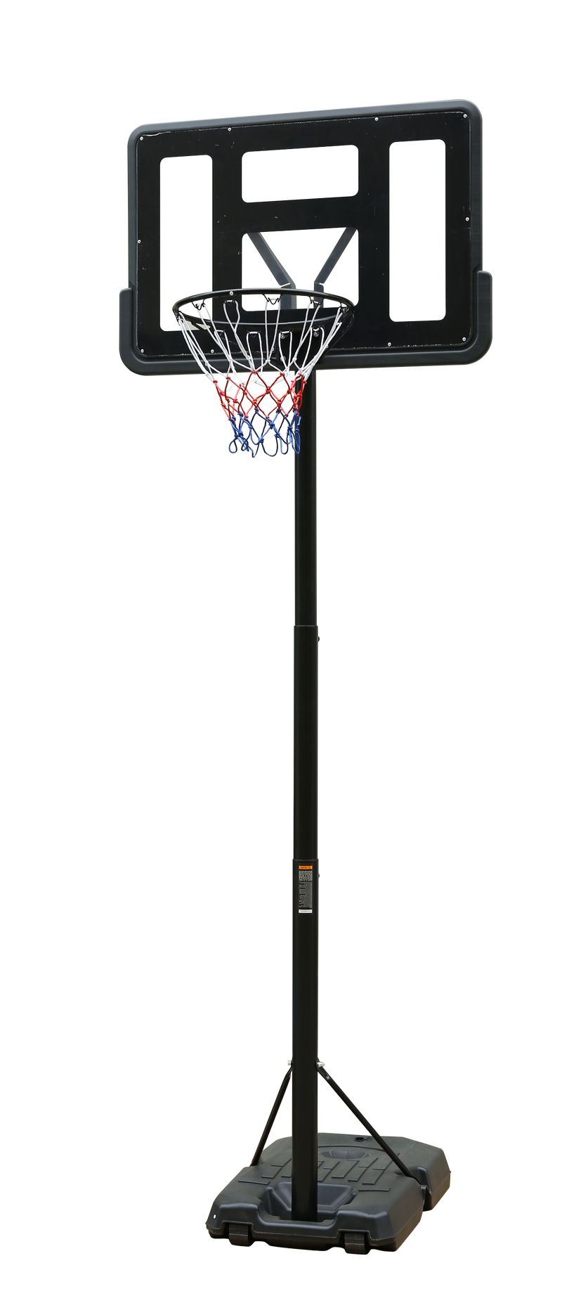 Supfirm Portable Basketball Hoop Height Adjustable basketball hoop stand 6.6ft - 10ft with 44 Inch Backboard and Wheels for Adults Teens Outdoor Indoor