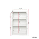 Kitchen Storage Cabinet with Door, Cupboard, Sideboard, Floor Cabinet for Living Room, Bathroom, - Supfirm