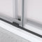 Supfirm 56'' - 60'' W x 76'' H Double Sliding Frameless Shower Door With 3/8 Inch (10mm) Clear Glass in Matte Black