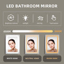 Supfirm 30x20 inch LED Bathroom Medicine Cabinet Surface Mounted Cabinets With Lighted Mirror White Right Open - Supfirm