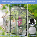 Supfirm 6X6FT-BLACK Polycarbonate Greenhouse Raised Base and Anchor Aluminum Heavy Duty Walk-in Greenhouses for Outdoor Backyard in All Season (W540S00002)