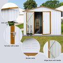 Supfirm Metal garden sheds 6ftx8ft outdoor storage sheds