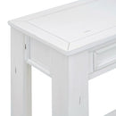 Supfirm TREXM Console Table/Sofa Table with Storage Drawers and Bottom Shelf for Entryway Hallway(Antique White)