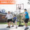 Supfirm Portable Basketball Hoop Adjustable 7.5ft - 9.2ft with 32 Inch Backboard for Youth Adults Indoor Outdoor Basketball Goal Red