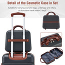 Supfirm Hardshell Luggage Sets 3 Pieces 20"+24" Luggages and Cosmetic Case Spinner Suitcase with TSA Lock  Lightweight