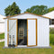 Supfirm Metal garden sheds 6ftx8ft outdoor storage sheds