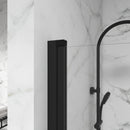 Supfirm Goodyo Bathtub Screen Panel Shower Door 180° Pivot, Black