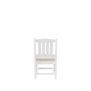 Supfirm HDPE Dining Chair, White, With Cushion, No Armrest,  Set for Playroom, Nursery, Backyard,chair Set of 2