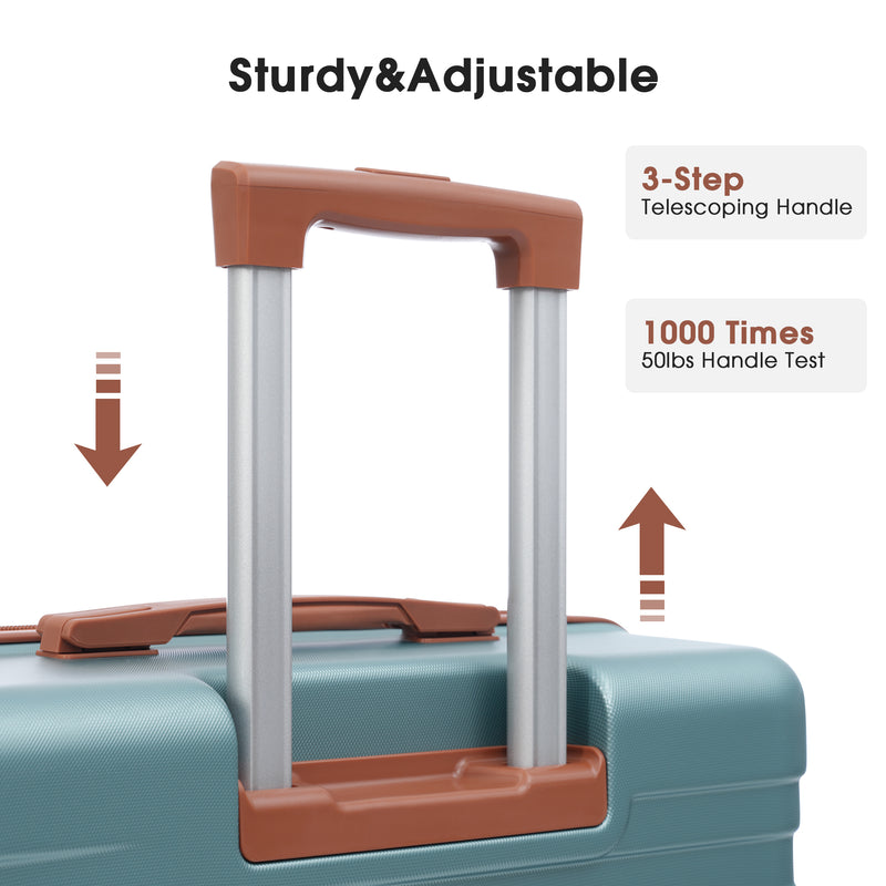 Supfirm Hardshell Luggage Sets 3 Pcs Spinner Suitcase with TSA Lock Lightweight 20''24''28''