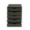 Supfirm The filing cabinet has five drawers, a small rolling filing cabinet, a printer rack, an office locker, and an office pulley movable filing cabinet  dark  Gray