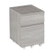 Supfirm Rolling Two Drawer Vertical Filing Cabinet with Lock and Storage, Grey