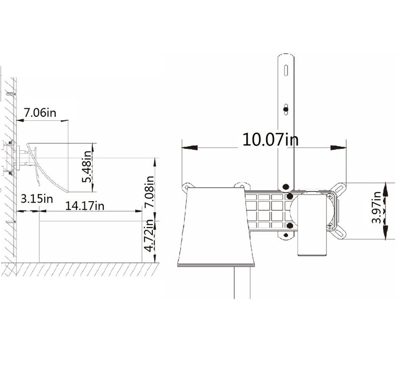 Supfirm Wall Mount Widespread Bathroom Faucet