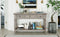 Supfirm TREXM Classic Retro Style Console Table with Three Top Drawers and Open Style Bottom Shelf, Easy Assembly (Gray Wash)