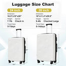 Supfirm Hardshell Luggage Sets 2 Pieces 24"+28" Expandable Luggages Spinner Suitcase with TSA Lock Lightweight