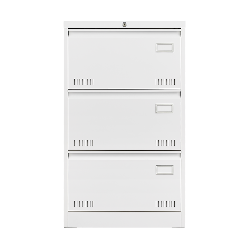 Supfirm Filing Cabinet Lateral File Cabinet 3 Drawer, White Filing Cabinets with Lock, Locking Metal File Cabinets Three Drawer Office Cabinet for Legal/Letter/A4/F4 Home Offic