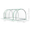 Supfirm Mini Greenhouse, Waterproof Cloche Cold Frame, 7' L x 3' W x 2.5' H Portable Hot House, 4 Zippered Doors, Green