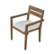 Supfirm U_Style  Acacia Wood Outdoor Dining Table And Chairs Suitable For Patio, Balcony Or Backyard