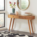 Supfirm Natural Brown 2-drawer Console Table