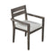 Supfirm U_Style  Acacia Wood Outdoor Dining Table And Chairs Suitable For Patio, Balcony Or Backyard