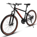 Supfirm A24301 Ecarpat Mountain Bike 24 Inch Wheels, 21-Speed Mens Womens Trail Commuter City Mountain Bike, Carbon steel Frame Disc Brakes Thumb Shifter Front Fork Bicycles