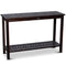 Supfirm Eucalyptus Console Table, Espresso