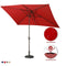 Supfirm Support Dropshipping Led Red Garden Outdoor Adjustable Title 10 Ft Patio Umbrella With Solar Lights