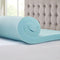 Hypoallergenic 3" Cooling Gel Memory Foam Mattress Topper with Removable Cooling Cover - Supfirm