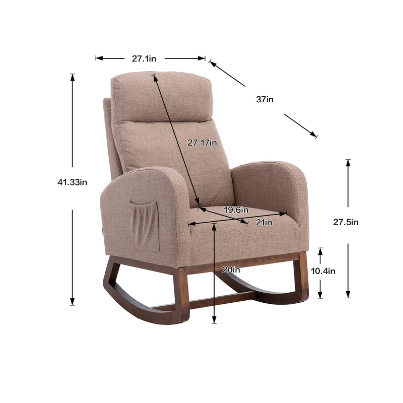 Supfirm COOLMORE  living  room Comfortable  rocking chair  living room chair