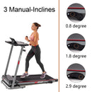 FYC Folding Treadmill for Home with Desk - 2.5HP Compact Electric Treadmill for Running and Walking Foldable Portable Running Machine for Small Spaces Workout, 265LBS Weight Capacity - Supfirm