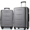 Supfirm Expanable Spinner Wheel 2 Piece Luggage Set ABS Lightweight Suitcase with TSA Lock 20inch+24inch