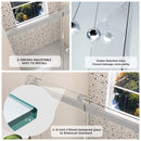 Supfirm Frameless Double Sliding Shower, 57" - 60" Width, 79" Height, 3/8" (10 mm) Clear Tempered Glass, , Designed for Smooth Door with Clear Tempered Glass and Stainless Steel Hardware Brushed Nickel