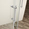 Supfirm Shower Door 36" x 75" Framed Tub Shower Enclosure in Chrome