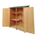 Supfirm XWT011 WOODENSHED Natural for backyard garden big Tool storage Flat roof tool room 63.58"X 24.6"X 53.15"