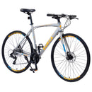 Supfirm 24 Speed Hybrid bike Disc Brake 700C Road Bike For men women's City Bicycle