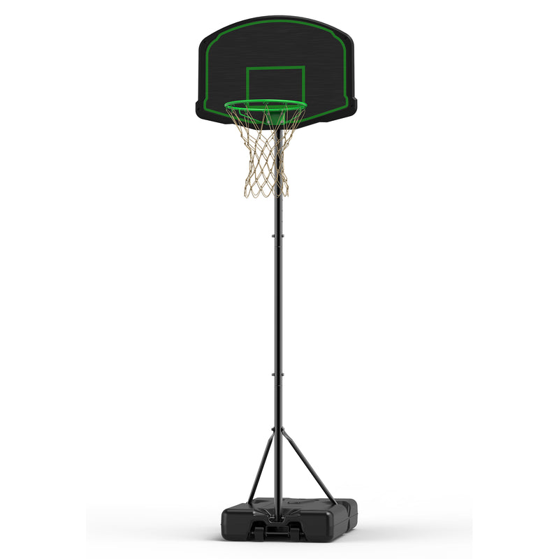 Supfirm Basketball Hoop System Stand with 30in Backboard, Height Adjustable 60Inch-78Inch for Indoor Outdoor, Fillable Base with Wheels for Kids