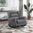 Supfirm ACME Fabien Rocking Chair, Gray Fabric AC02183