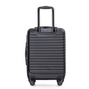 Supfirm 20" Carry on Luggage Lightweight Suitcase, Spinner Wheels, Black