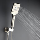 Supfirm Shower Faucet Set System Ceiling Shower Faucets Sets Complet with Rough-in Valve, 10 Inches High Pressure Rain Shower Head and Handheld