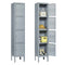 Supfirm 4 Door 66"H Metal Lockers With Lock for Employees,Storage Locker Cabinet  for Home Gym Office School Garage,Gray