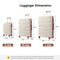 Supfirm Hardshell Luggage Sets 3 Pcs Spinner Suitcase with TSA Lock Lightweight 20''24''28''