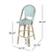 Supfirm Wicker Outdoor 29.25'' Bar Stool