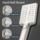 Supfirm Shower System with Shower Head, Hand Shower, Slide Bar, Bodysprays, Shower Arm, Hose, Valve Trim, and Lever Handles