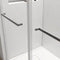 Supfirm 72*76" Double Sliding Frameless Shower Door Brushed Nickel With Buffer