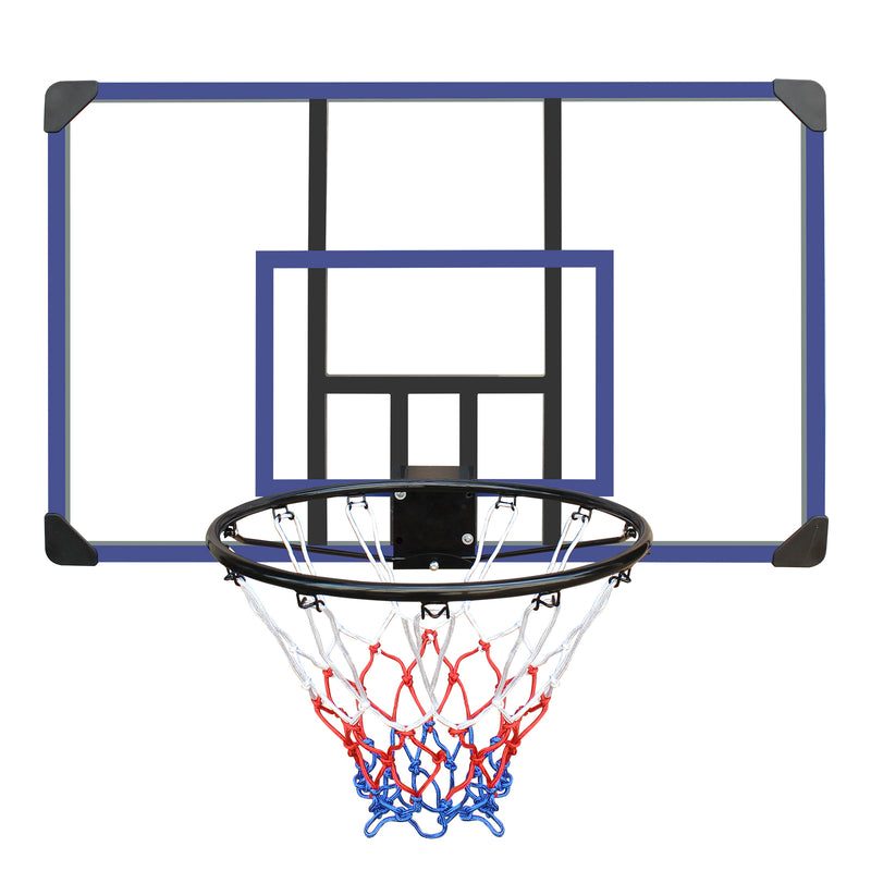 Supfirm Wall-mounted basketball hoop, 45 x 29 inches shatterproof back, folding hoop, durable hoop and all-weather mesh for indoor and outdoor use