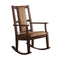 Supfirm ACME Butsea Rocking Chair in Brown Fabric & Espresso 59378