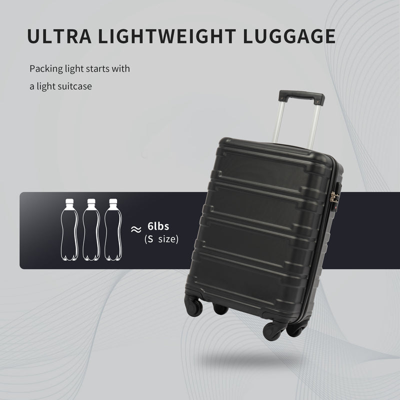 Supfirm Hardshell Luggage Sets 3 Pcs Spinner Suitcase with TSA Lock Lightweight 20''24''28''