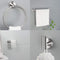 Supfirm 6 Piece Stainless Steel Bathroom Towel Rack Set Wall Mount